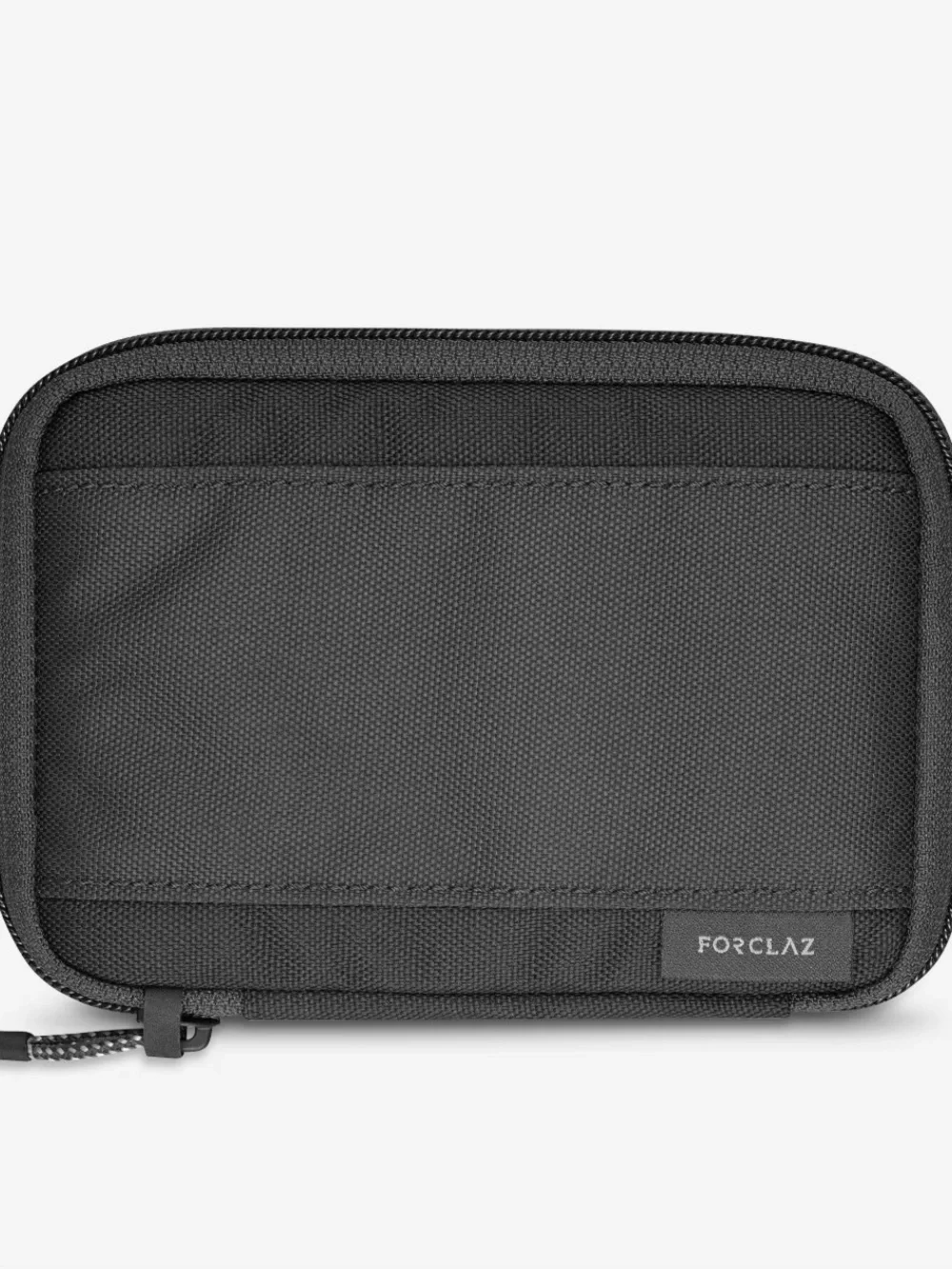 Forclaz Compact Travel Wallet, Travel Organizer- Black